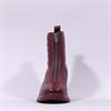 Wonders Flexfly Front Zip Chunky Boot - Burgundy Leather